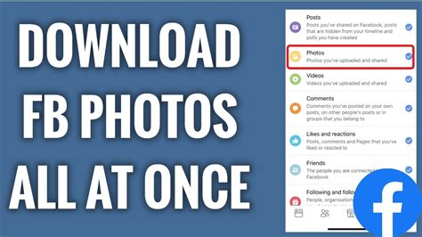 Step 1 Open your Facebook app. . Download facebook photos